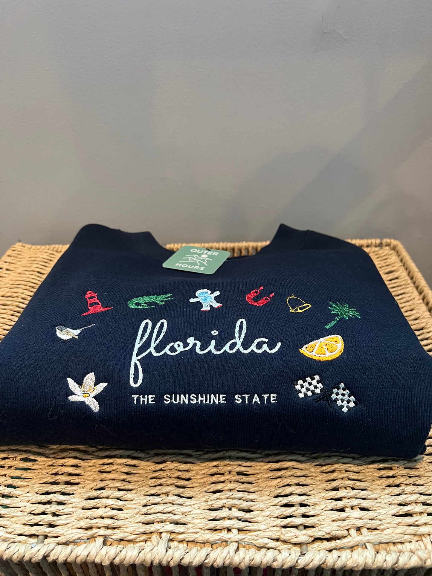 Florida State Embroidered Crewneck